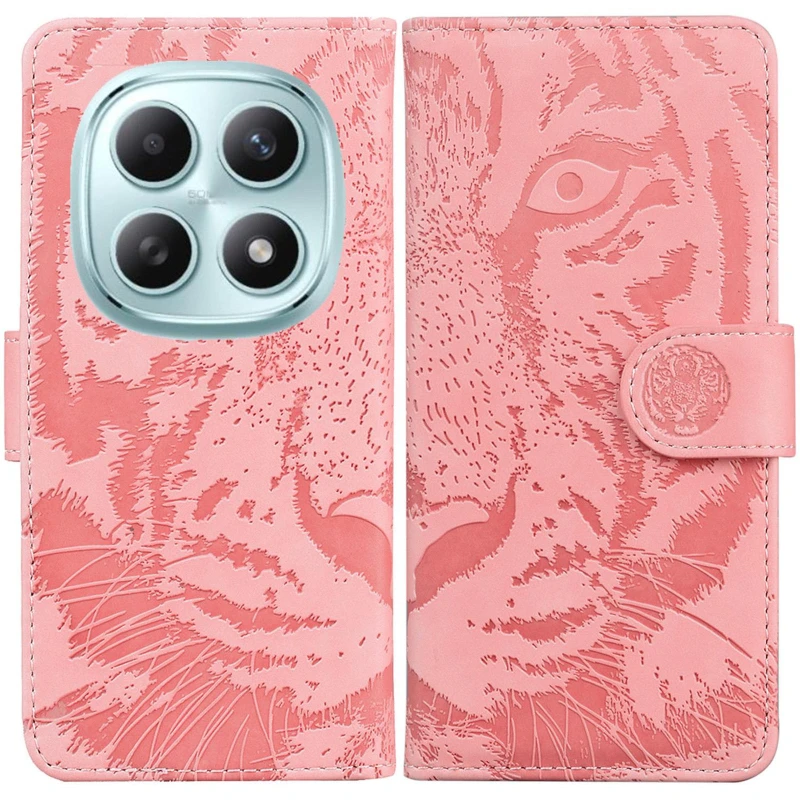 Шкіряний чохол-книжка Tiger для Xiaomi Redmi Note 15 4G/5G (EU) – Pink. Фото 7 з 7