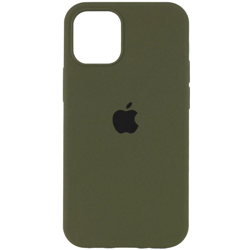 

Чехол Silicone Case с закрытым низом для Apple iPhone 15 Pro Max (6.7") (Зеленый / Dark Olive), Зелений / dark olive