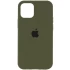 Чохол Silicone Case з закритим низом на Apple iPhone 16 Pro – Зелений / Dark Olive. Фото 1 з 11
