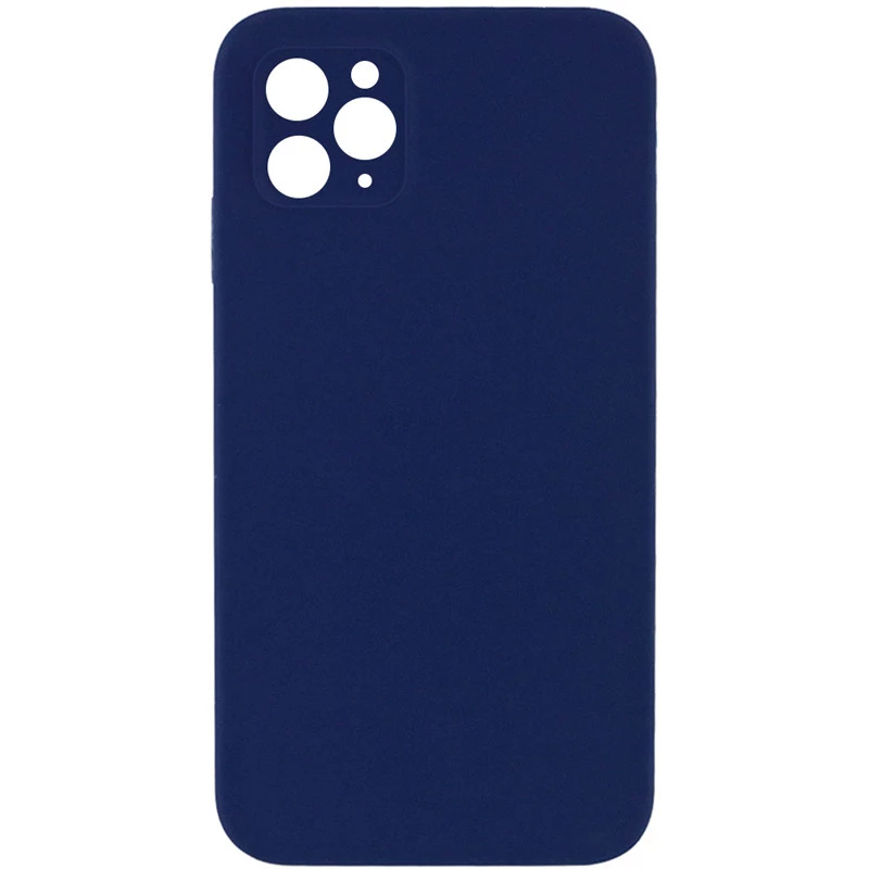 Чохол Silicone Case Square L з захистом камери на Apple iPhone 11 Pro (5.8") – Темно-синій / Midnight blue. Фото 1 з 3