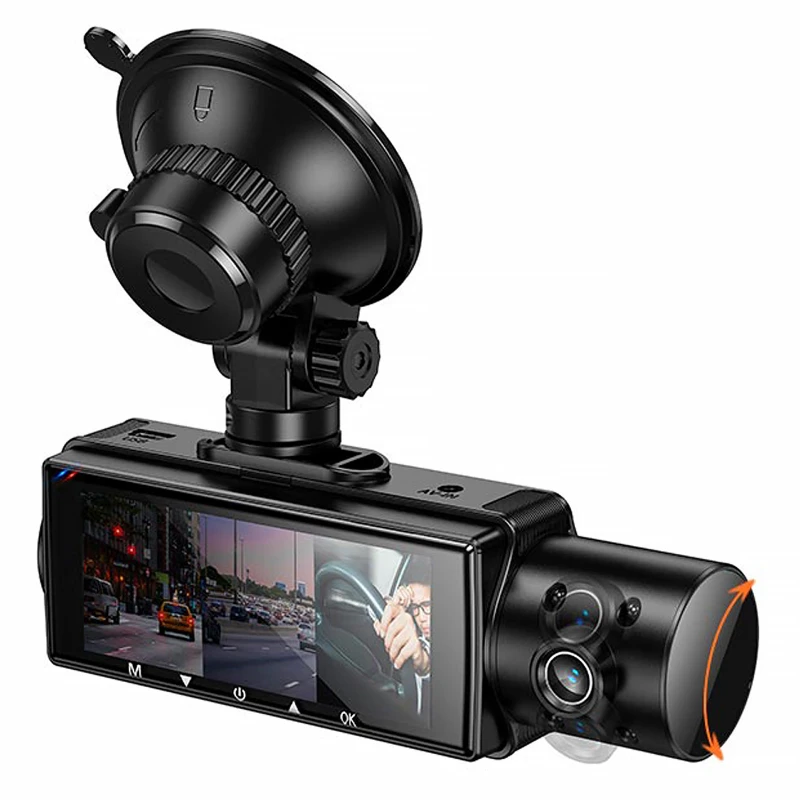 Відеореєстратор Hoco DI61 3.16-inch display with rear camera (1280+720P) – Black. Фото 4 з 7