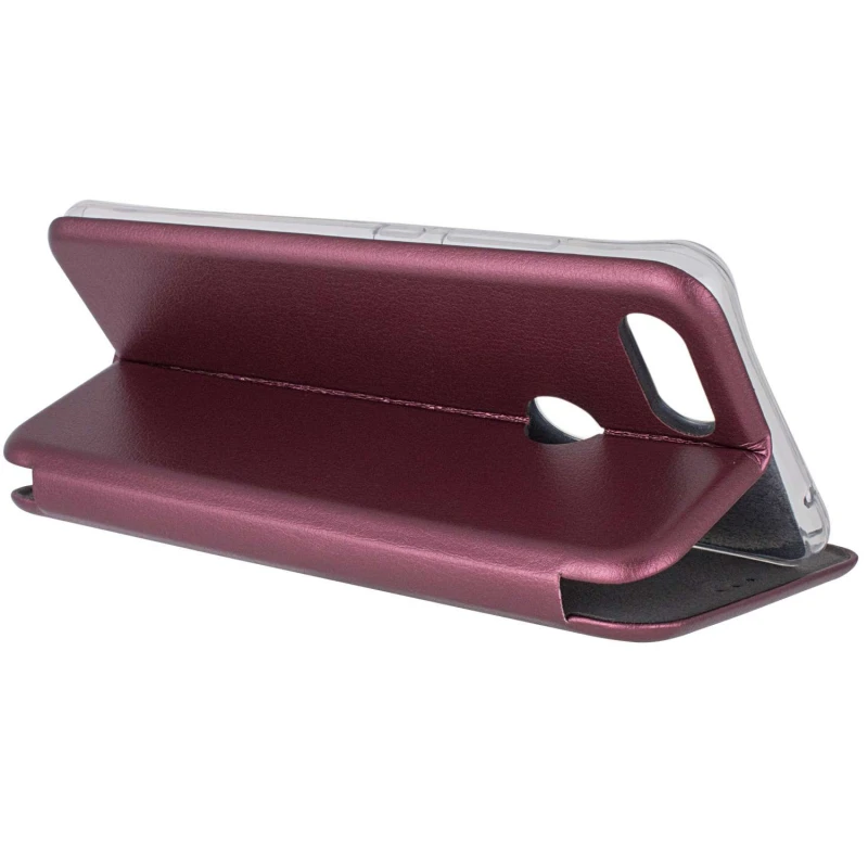 Чохол-книжка класичний на Xiaomi Mi 8 Lite / Mi 8 Youth (Mi 8X) – Бордовий. Фото 6 з 6
