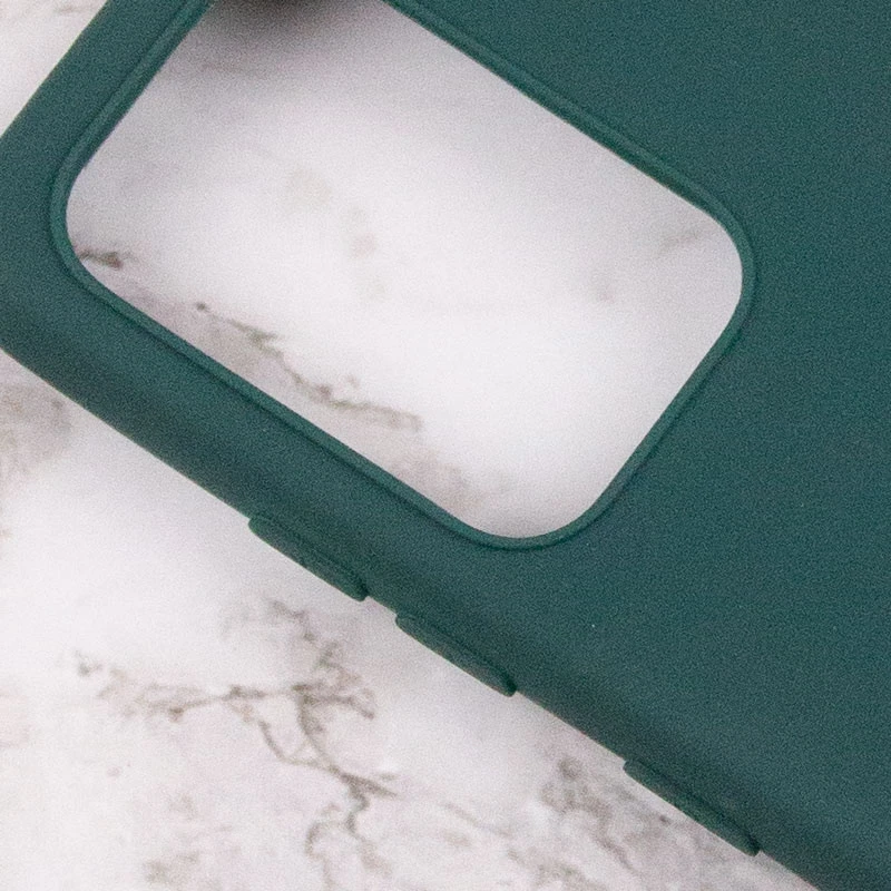 Цветной силиконовый чехол для Xiaomi Redmi Note 11E – Зеленый / Forest green. Фото 3 из 4