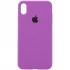 Чохол Silicone Case з закритим низом на Apple iPhone XR (6.1") – Фіолетовий / Grape. Фото 1 з 3