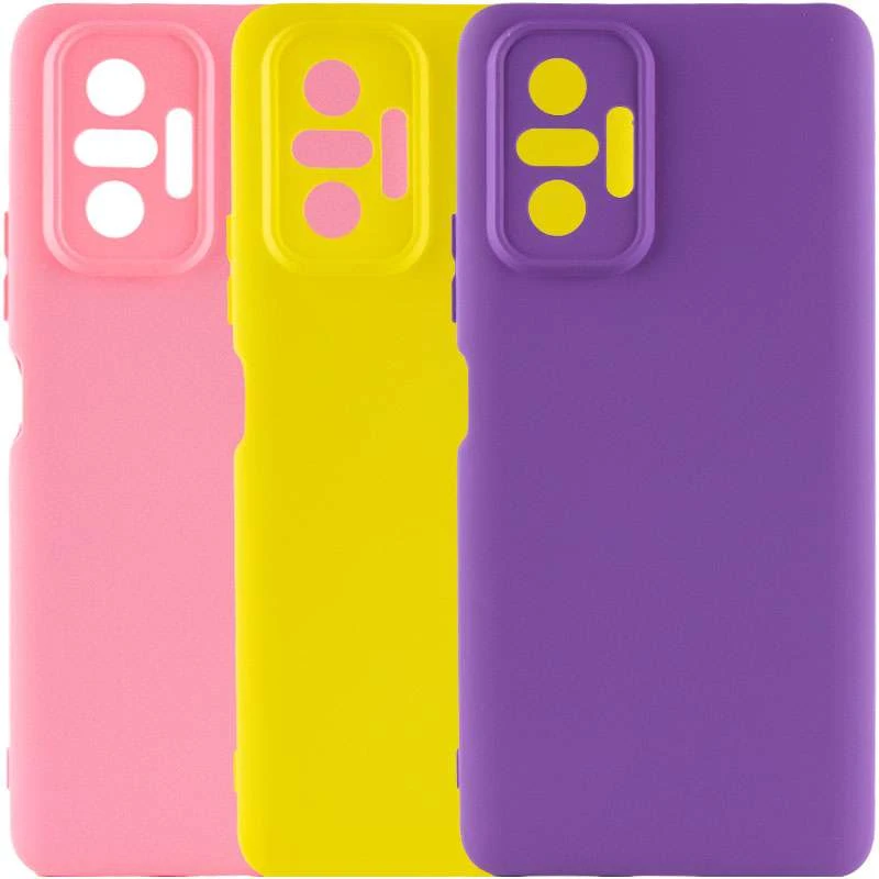 

Однотонний чохол з захистом камери Silicone Case на Xiaomi Redmi Note 10 Pro