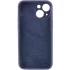 Чехол Silicone Case с защитой камеры для Apple iPhone 15 Plus (6.7") – Темно-синий / Midnight blue. Фото 2 из 4