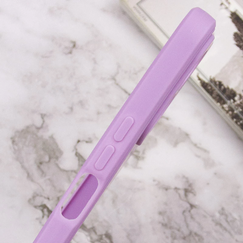 Кольоровий силіконовий чохол із захистом камери на Huawei Honor X8a – Бузковий / Dasheen. Фото 7 з 8