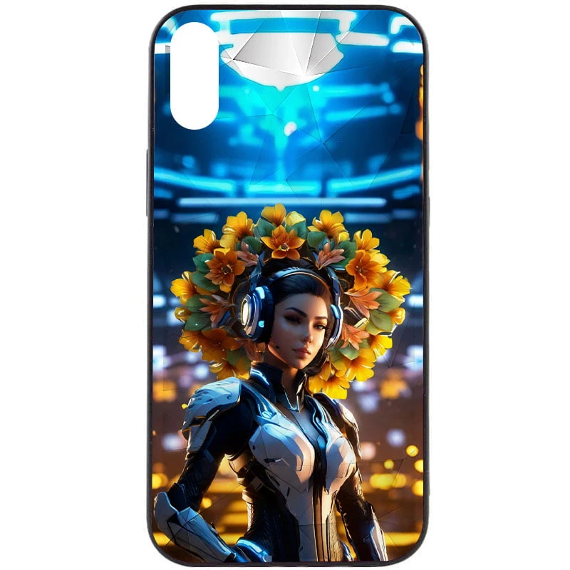 

Стеклянный чехол Prisma Ladies на Apple iPhone XR (6.1") (Cyberpunk)