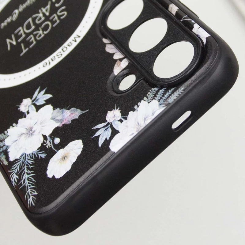 TPU+PC чехол Secret Garden with MagFit для Samsung Galaxy S23 FE – Black. Фото 20 из 22