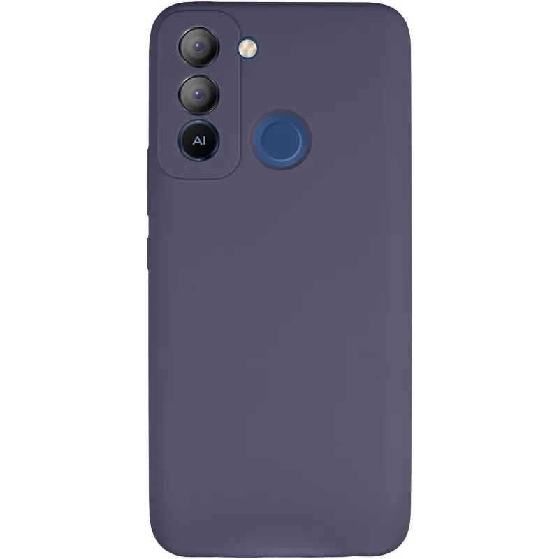Чехол Silicone Case Lakshmi Premium з закритою камерою на TECNO Pop 5 LTE – Серый / Dark Gray. Фото 3 из 9