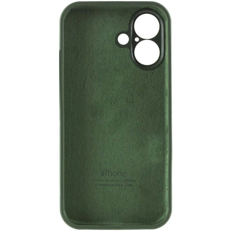 Чохол Silicone Case з захистом камери на Apple iPhone 16 Plus – Зелений / Cyprus Green. Фото 7 з 8