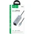 Перехідник HUB Hoco HB1D USB to USB2.0*3+RJ45 – Metal gray. Фото 2 з 6