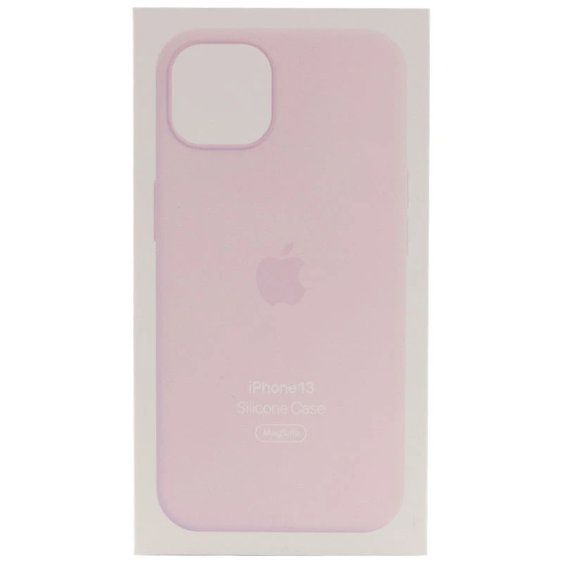 Чехол Silicone case (AAA) with Magsafe and Animation для Apple iPhone 13 (6.1") – Розовый / Chalk Pink. Фото 5 из 7