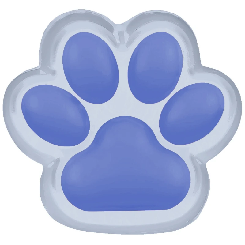 Антистрес-сквіш котяча лапка – Clear / Blue. Фото 1 з 2