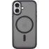 TPU+PC чехол Metal Buttons with Magnetic Fit для Apple iPhone 16 – Черный / Black. Фото 1 из 8
