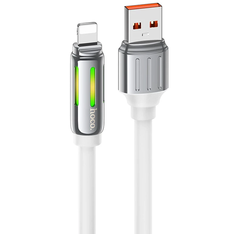 Дата кабель Hoco U136 Prize USB to Lightning 2.4A (1.2m) фото 1 з 2