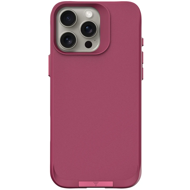 TPU+PC чохол Space Taurustar Magsafe with kickstand для Apple iPhone 16 Pro – Wine Red. Фото 3 з 5