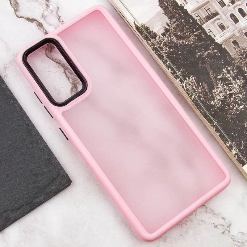 Чехол TPU+PC Lyon Frosted на Motorola Moto G04 – Pink. Фото 4 из 6