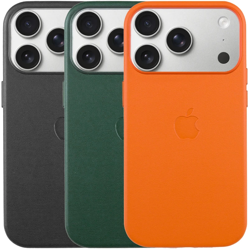 Чехол кожаный Leather Case (AA) with MagSafe and Animation для Apple iPhone 17 Pro Max (6.9") фото 1 из 2