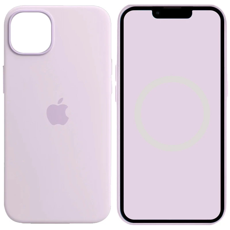 Чохол Silicone case (AAA) with Magsafe and Animation для Apple iPhone 14 (6.1") – Бузковий / Lilac. Фото 1 з 3