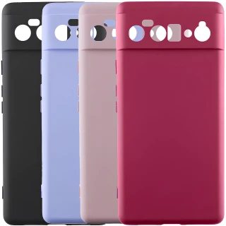Цветной силиконовый чехол GETMAN с закрытой камерой на Samsung Galaxy S24 Ultra