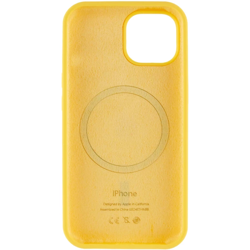 Чехол Silicone Armor Max with MagSafe для Apple iPhone 15 Plus (6.7") – Желтый / Yellow. Фото 4 из 6