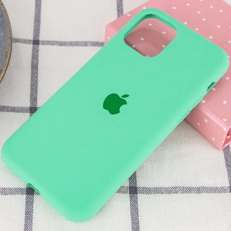 Чехол Silicone Case с закрытым низом для Apple iPhone 11 Pro Max (6.5") – Зеленый / Spearmint. Фото 2 из 3