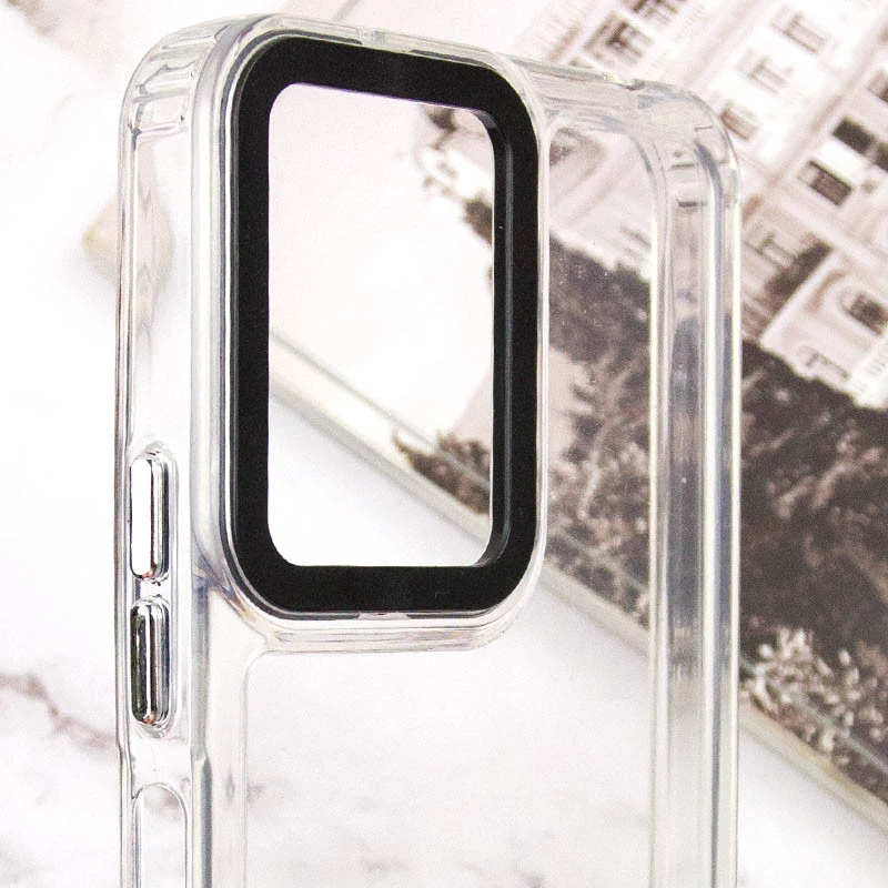 Цветной чехол TPU+PC на Xiaomi Redmi 12 – Clear. Фото 4 из 6