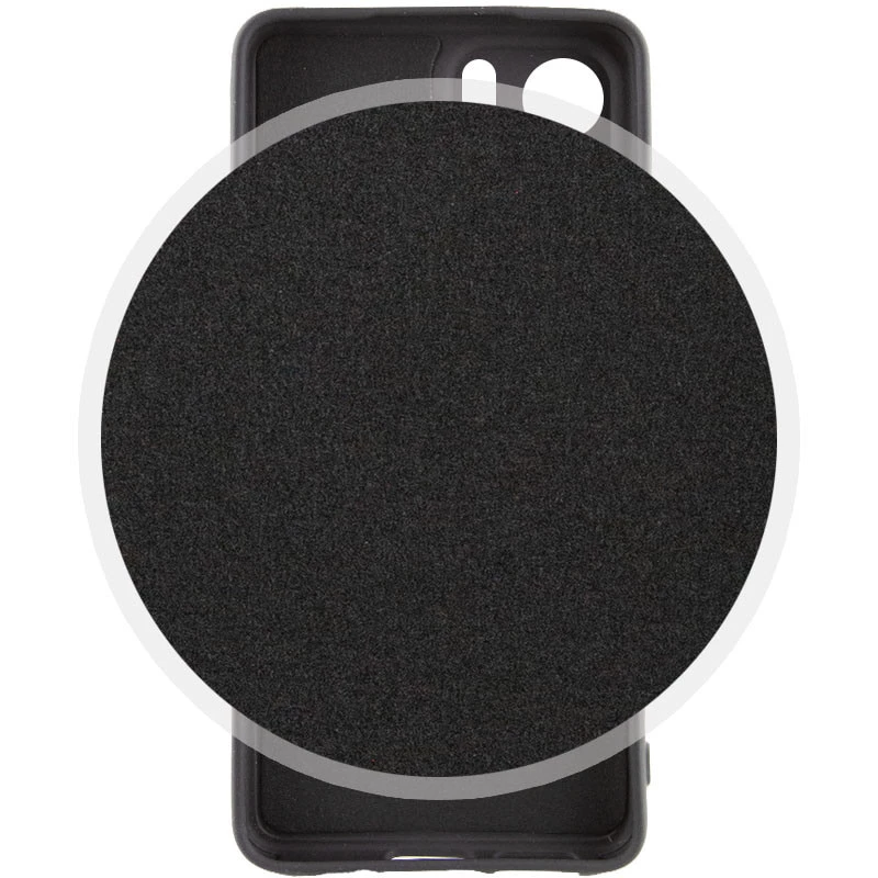 Кольоровий силіконовий чохол GETMAN із закритою камерою для Motorola Edge 40 – Чорний / Black. Фото 3 з 6