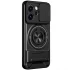 Ударостійкий чохол Camshield StandRing case для Oppo Reno 14F – Black. Фото 1 з 4