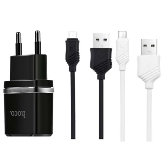 СЗУ Hoco C12 Charger + Cable (Micro) 2.4A 2USB фото 1 СЗУ Hoco C12 Charger + Cable (Micro) 2.4A 2USB фото 1 из 1