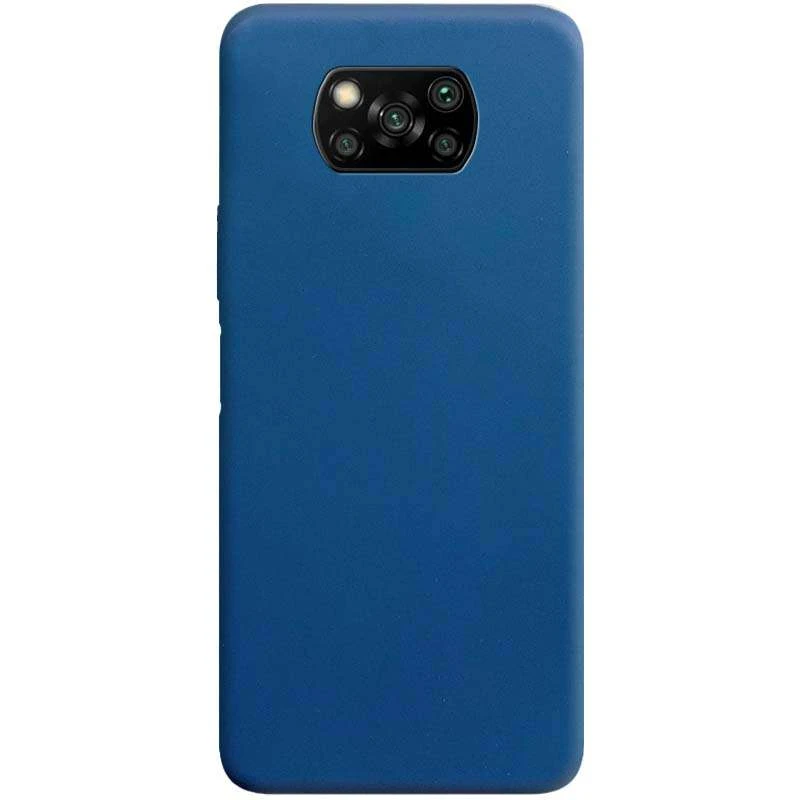 

Кольоровий силіконовий чохол на Xiaomi Poco X3 NFC / Poco X3 Pro (Синій)