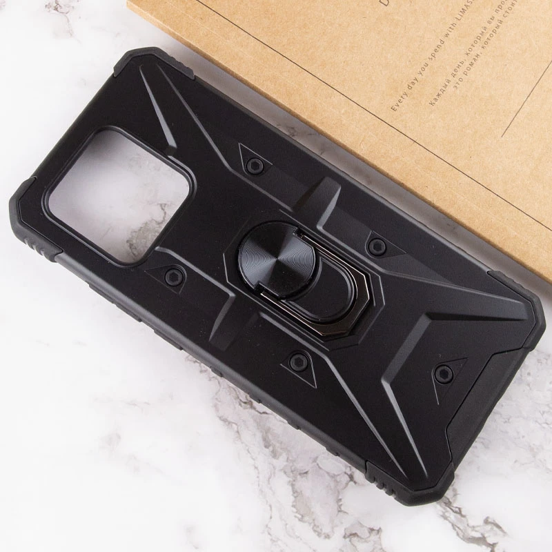 Ударостійкий чохол Pathfinder з кільцем на Xiaomi Redmi 10C – Чорний / Black. Фото 5 з 5