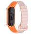 Ремінець Dual-color Magnetic для Xiaomi Mi Band 7/6/5/4/3 – Light Pink / Orange. Фото 2 з 4