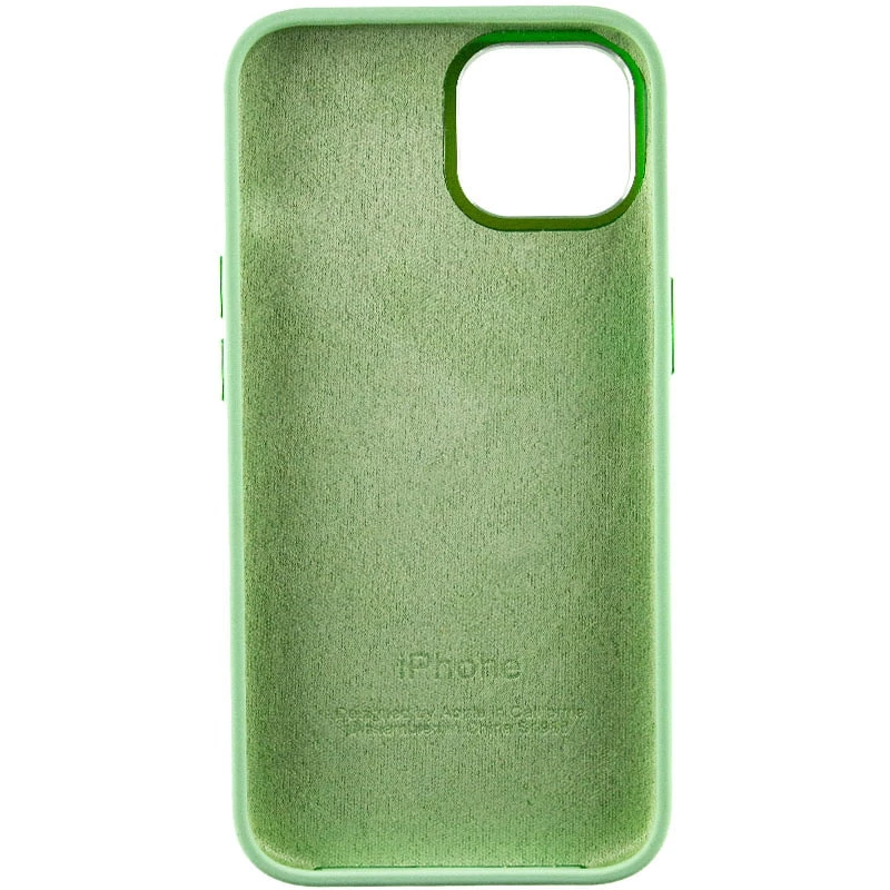 Чохол Silicone Case з металевими кнопками на Apple iPhone 12 Pro Max (6.7") – Зелений / Pistachio. Фото 5 з 9