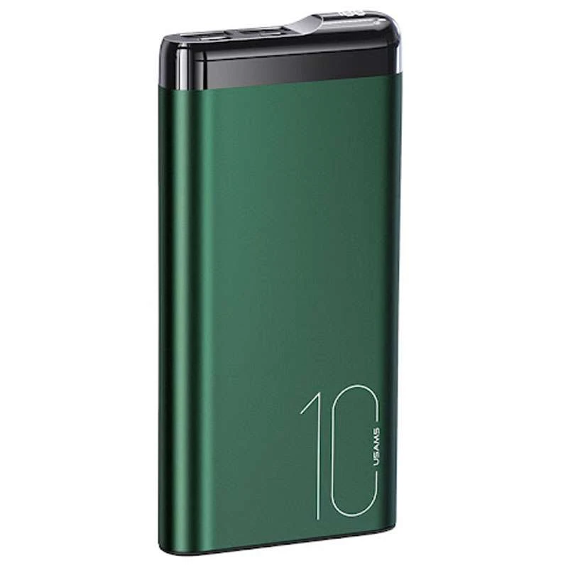 

Портативний зарядний пристрій Power bank Usams US-CD148 PB55 Alloy Digital Display 10000mAh (Темно-зелений)