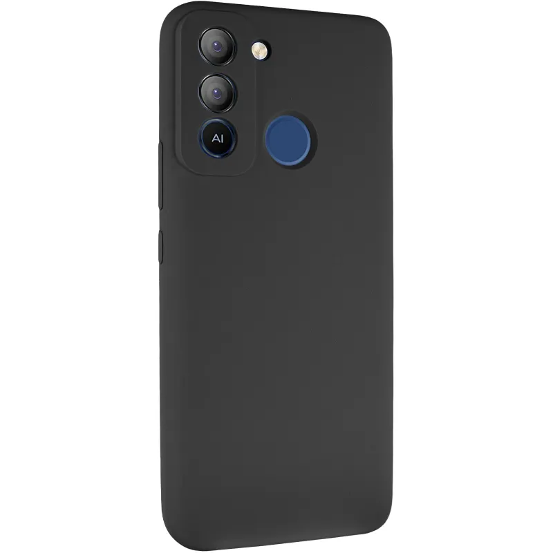 Чехол Silicone Case Lakshmi Premium з закритою камерою на TECNO Pop 5 LTE – Черный / Black. Фото 2 из 9