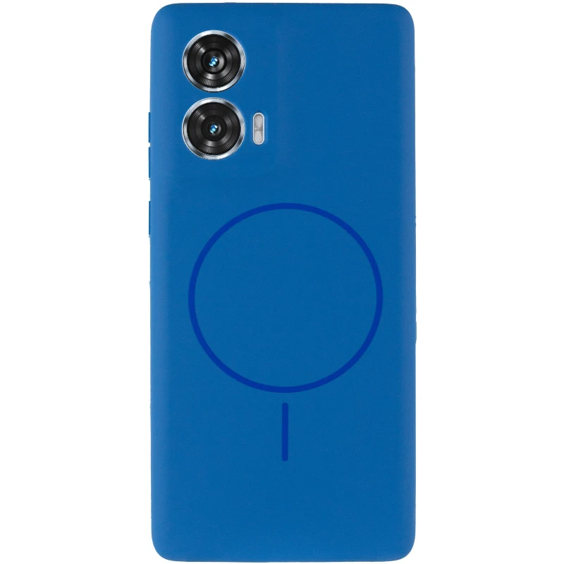 Силіконовий чохол Lakshmi MagFit з захистом камери для Motorola Edge 50 Fusion – Синій / Navy blue. Фото 3 з 9
