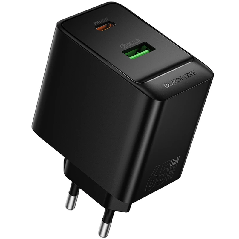 МЗП Borofone BAS17A Erudite PD65W+QC3.0 (1USB-A/1C) фото 1 з 1