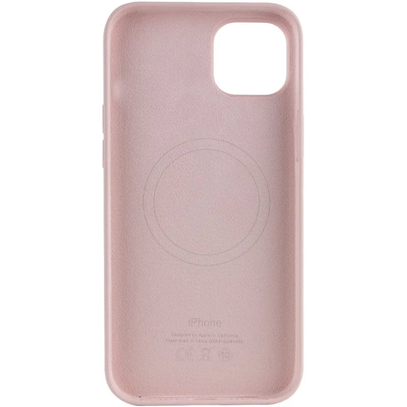 Чехол Silicone case (AAA) with Magsafe для Apple iPhone 13 (6.1") – Розовый / Chalk Pink. Фото 3 из 8