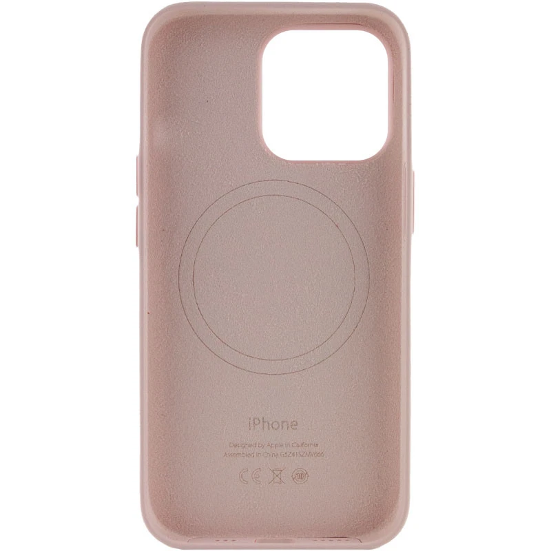 Чохол Silicone case (AAA) with Magsafe and Animation для Apple iPhone 13 Pro (6.1") – Рожевий / Chalk Pink. Фото 3 з 7