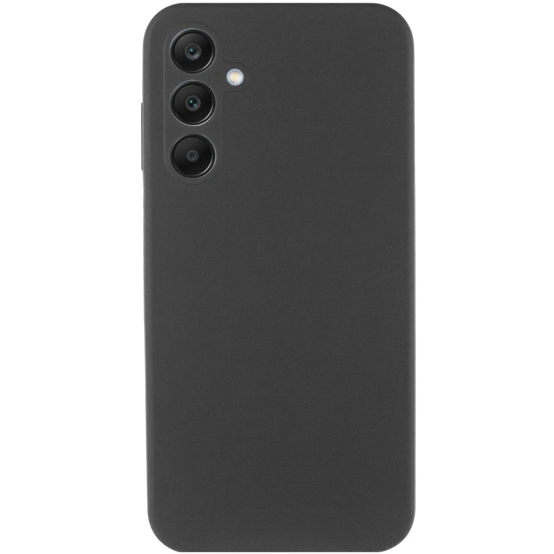 Кольоровий силіконовий чохол GETMAN із закритою камерою для Samsung Galaxy S24 – Чорний / Black. Фото 2 з 4