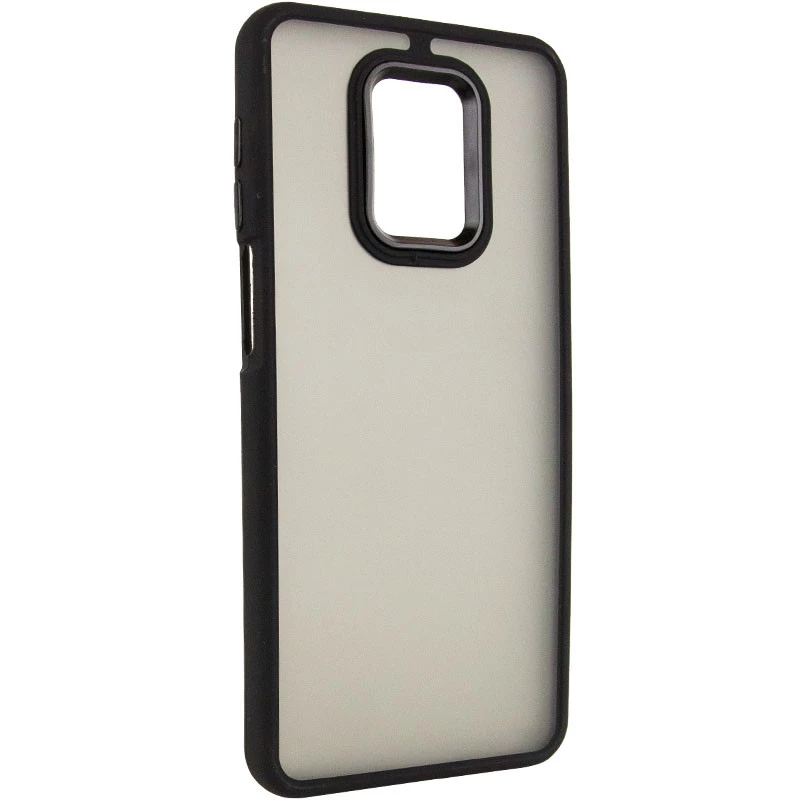 Чохол TPU+PC Lyon Frosted на Xiaomi Redmi Note 9s / Note 9 Pro / Note 9 Pro Max – Black. Фото 2 з 7