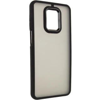 Чехол TPU+PC Lyon Frosted на Xiaomi Redmi Note 9s / Note 9 Pro / Note 9 Pro Max — Black