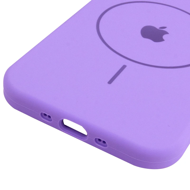 Чохол Silicone Case Full Protective (AA) V2 with MagSafe для Apple iPhone 17 Air (6.5") – Бузковий / Dasheen. Фото 11 з 13