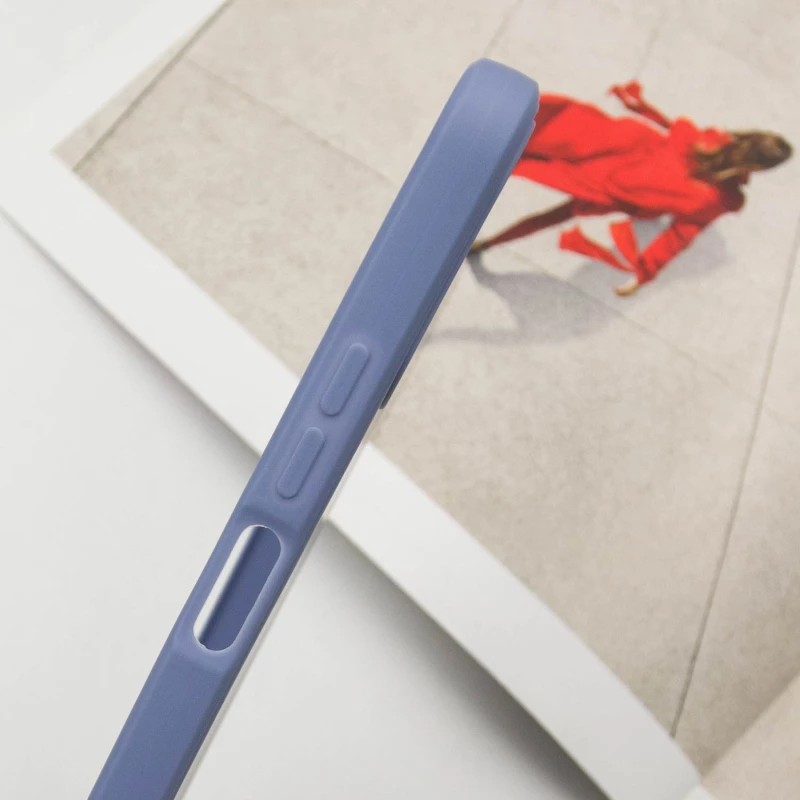 Цветной силиконовый чехол с защитой камеры для Xiaomi Redmi 12 – Голубой / Mist blue. Фото 10 из 13