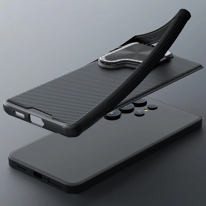 Карбонова накладка Nillkin Camshield Prop для Samsung Galaxy S24+ – Black. Фото 7 з 8