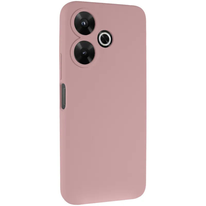 Чехол Silicone Case Lakshmi Premium з закритою камерою на Xiaomi Poco M6 4G – Розовый / Pink Sand. Фото 1 из 8