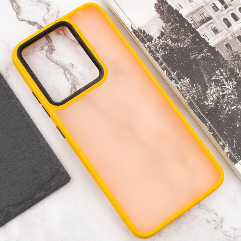 Чохол TPU+PC Lyon Frosted на Xiaomi Poco C65 – Orange. Фото 4 з 6