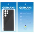 Цветной силиконовый чехол GETMAN с закрытой камерой на Samsung Galaxy S23 Ultra – Черный / Black. Фото 6 из 6